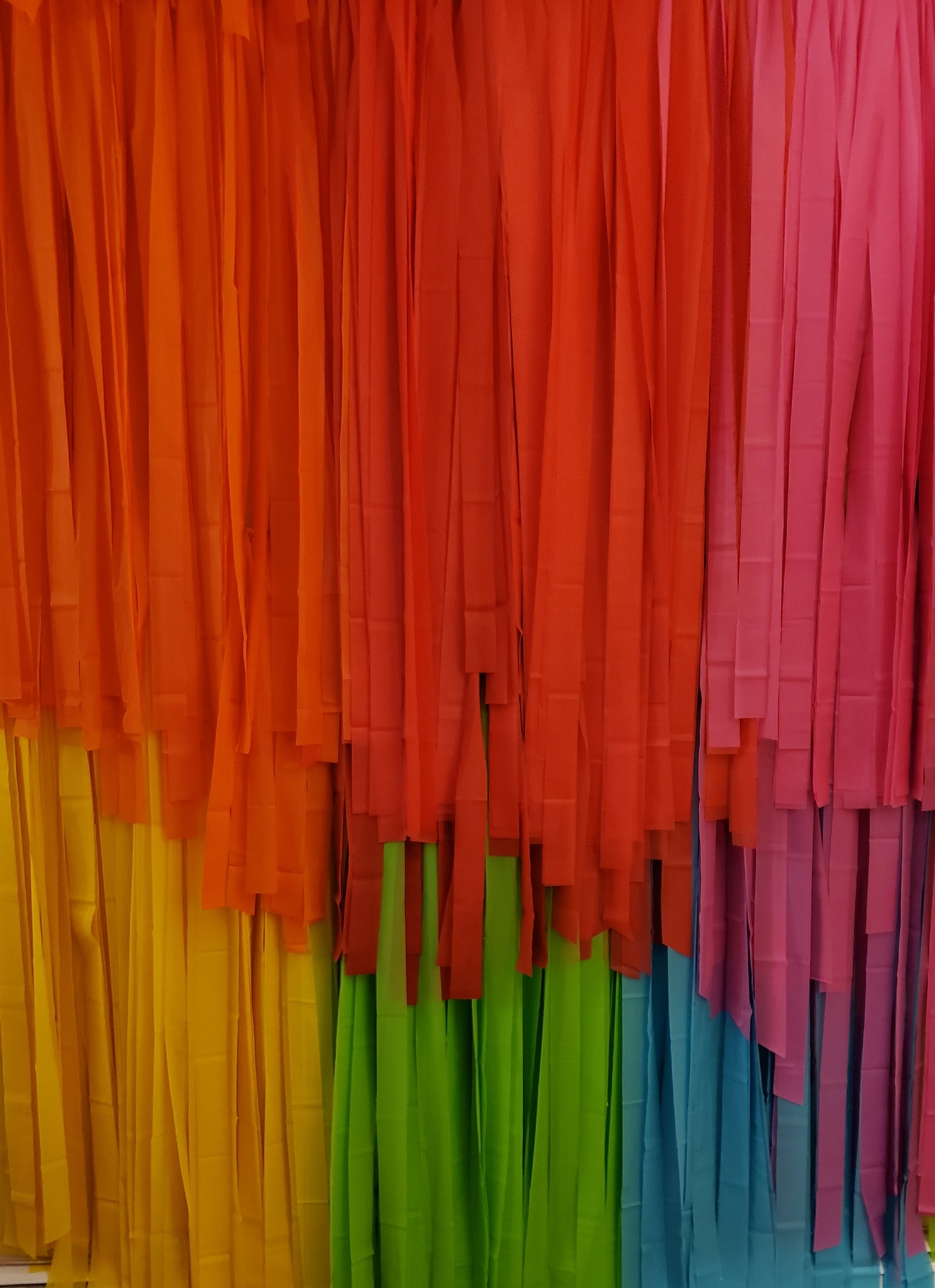 Fringe Backdrop Tutti Frutti/ summer colors