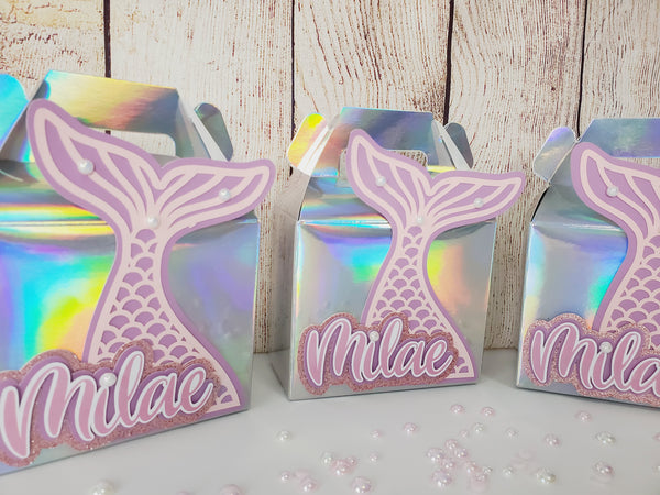 Mermaid Iridescent Favor Box