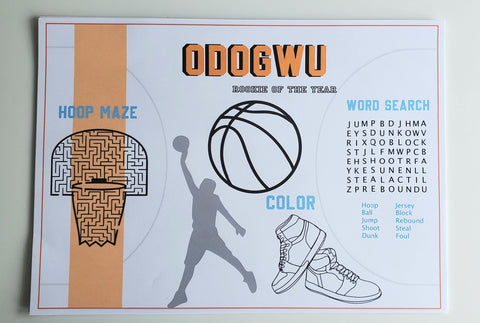 Basketball Placemat