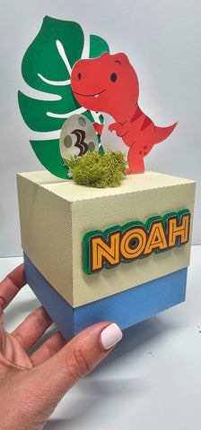 Dinosaur Custom Shape Favor Box