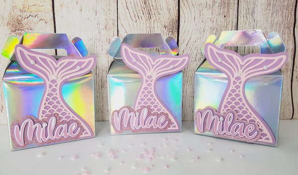 Mermaid Iridescent Favor Box