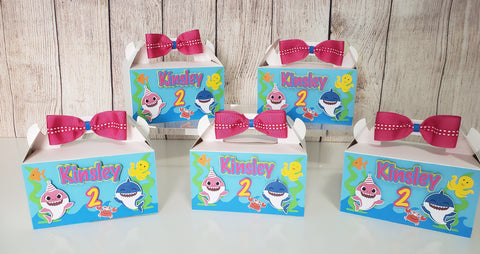 Baby Shark Favor Boxes